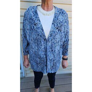 Blue Jacket – Chico’s Travelers Collection Size 3
